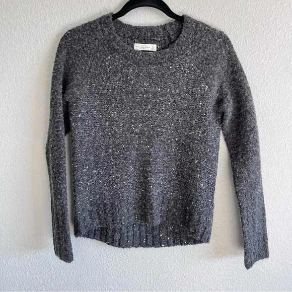 Abercrombie & Fitch Sequin Wool Pullover Sweater - Picture 1 of 7